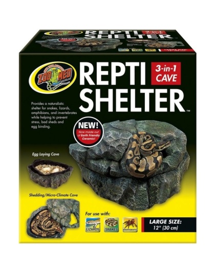 Zoo Med Repti Shelter 3 in 1 Cave - Large - 12" Diameter