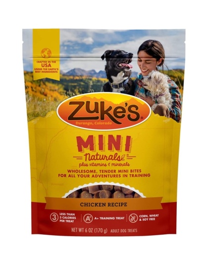 Zukes Mini Naturals Dog Treat - Roasted Chicken Recipe - 6 oz