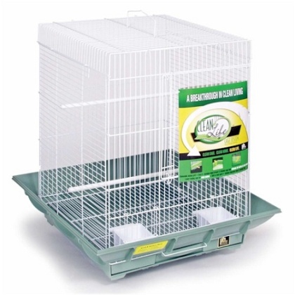 Clean Life Small Flight Cage - Green & White